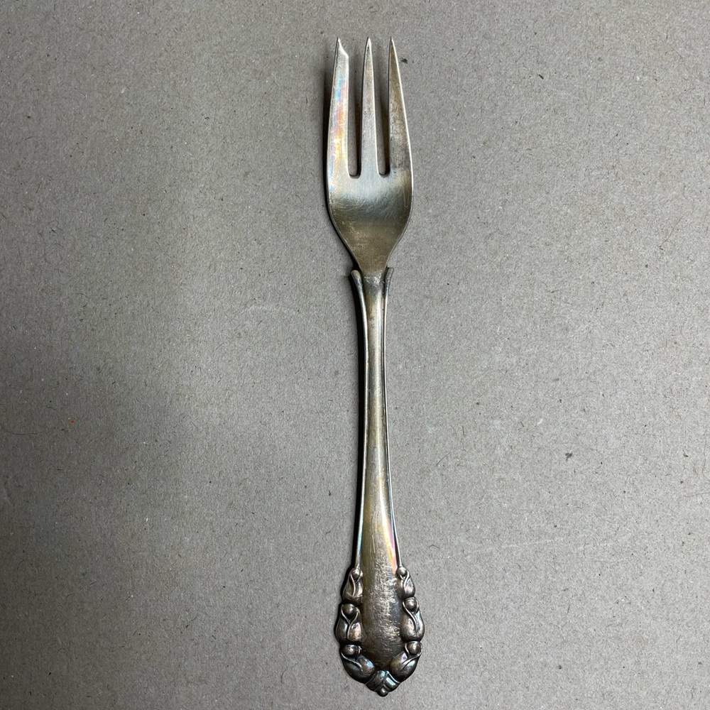 Georg Jensen Lily Of The Valley 1913 Sterling Pastry Fork (2) Available